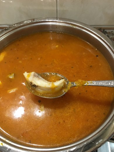 "Янтарная " рыбная чорба - Шаг 14