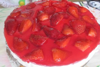 Желе с фруктами и творогом