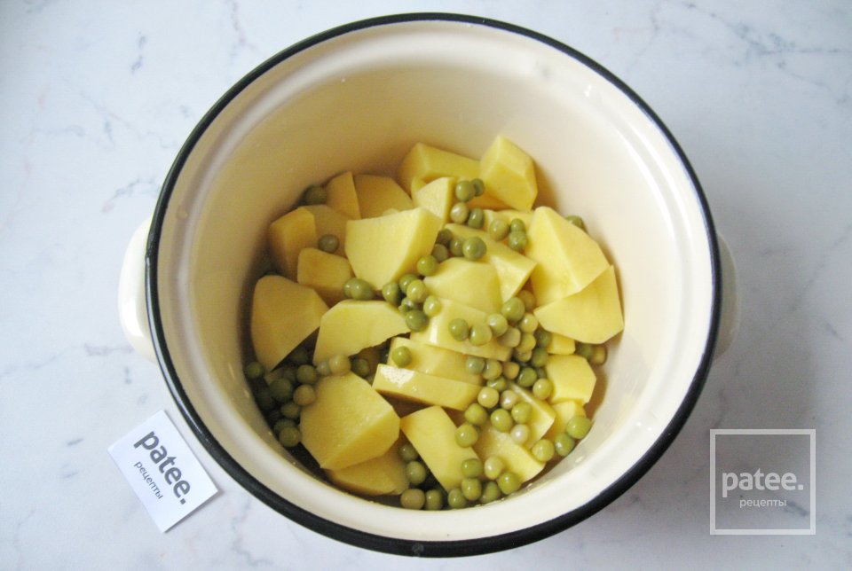 Картофельный суп-пюре с чесночными фрикадельками - Шаг 7