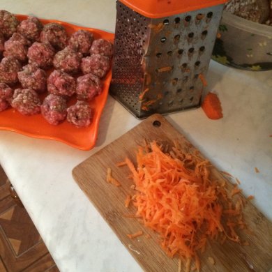 Рисовый суп с фрикадельками - Шаг 2