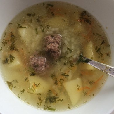 Рисовый суп с фрикадельками - Шаг 6