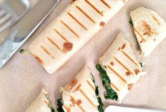 Тортилья со шпинатом