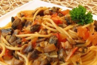 Спагетти в соевом соусе