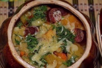 Картошечка с охотничьими сосисками