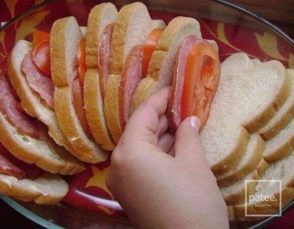 Горячие бутерброды веером - Шаг 2