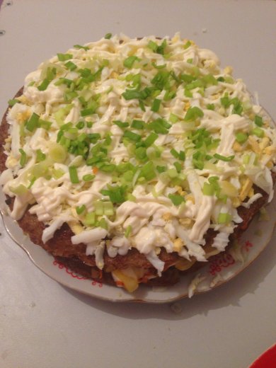 Печеночный тортик - Шаг 6