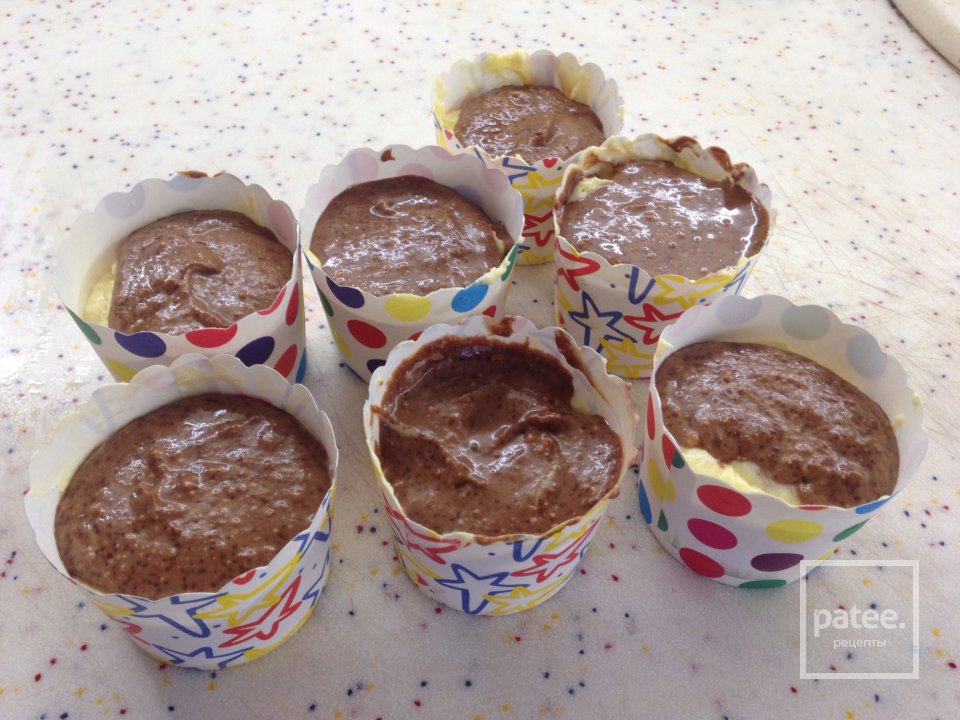 Ванильно-шоколадные капкейки - Шаг 1