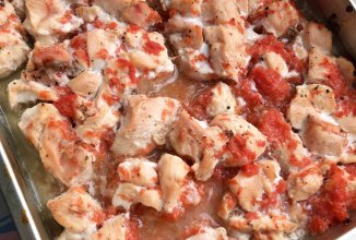 Куриная грудка, маринованная в грейпфруте