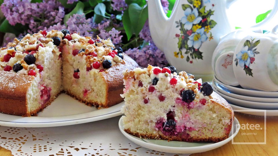 Торт-манник с ягодами - Шаг 11