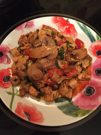 Куриная грудка с шампиньонами - Шаг 9