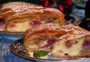 Штрудель с творогом и вишней