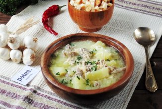 Чешский чесночный суп