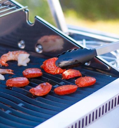 Чизбургер с колбасой Чоризо и креветками - Шаг 3