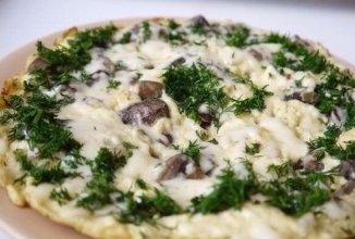 Омлет с грибами