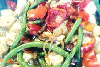 Куриная грудка с овощами ПП