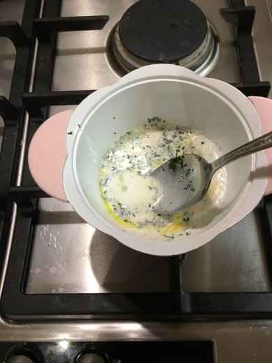 "Вулканы" из сёмги и творога под икорно-сливочным соусом. - Шаг 12