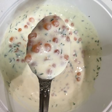 "Вулканы" из сёмги и творога под икорно-сливочным соусом. - Шаг 14