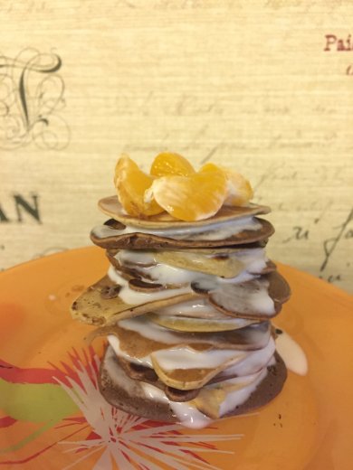 ПП шоколадные овсяные панкейки - Шаг 1