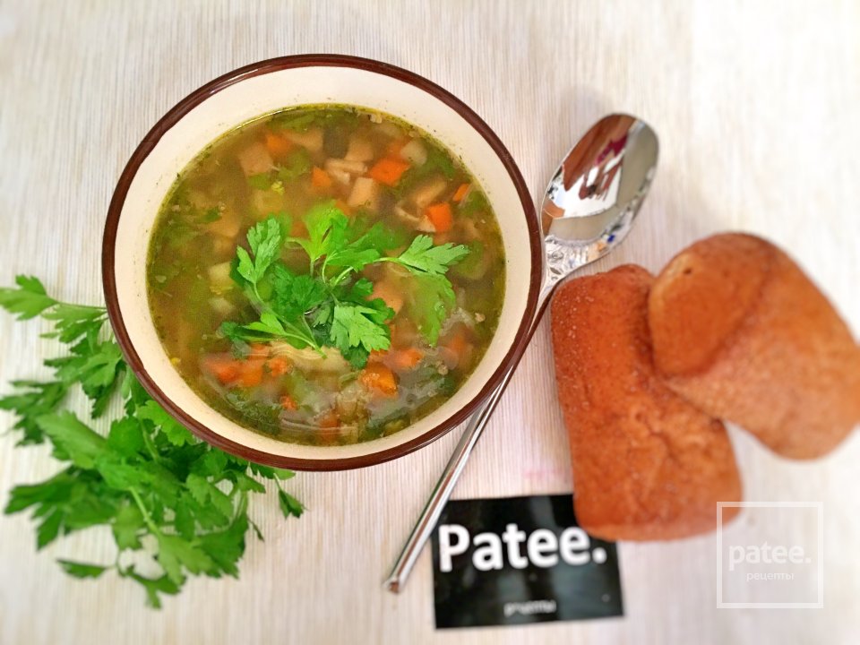 Постный гречневый суп с грибами - Шаг 3