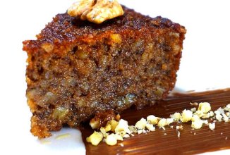 Каридопита -греческий ореховый пирог с сиропом