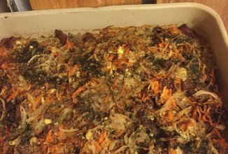 Запечённый картофель,с мяском