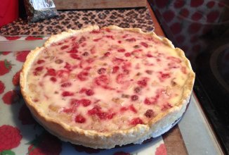 Клубнично-банановый тарт