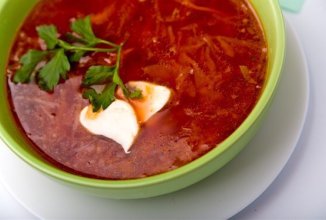 Борщ с курицей