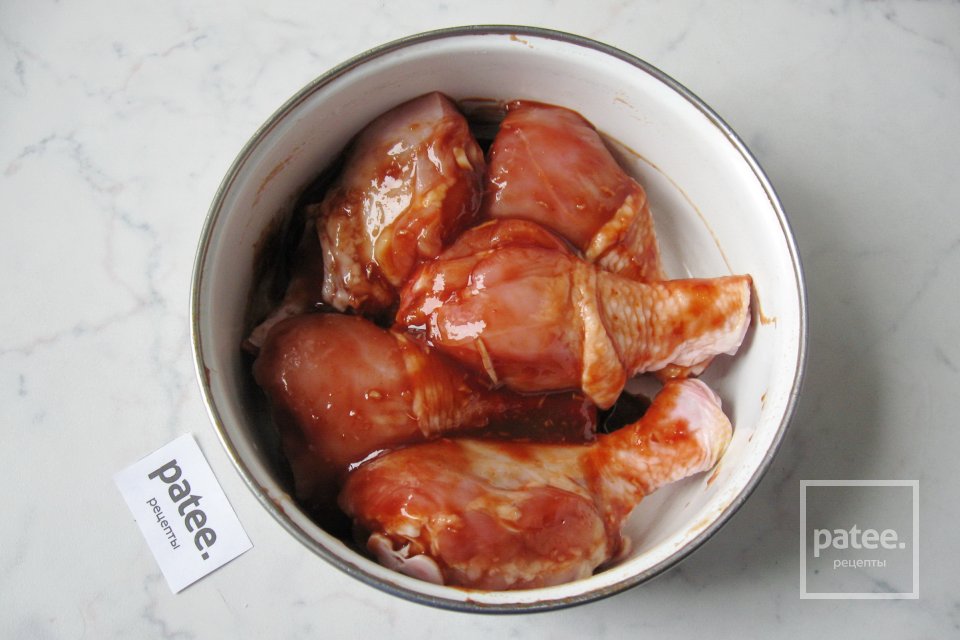 Куриные голени в соево-медовом маринаде - Шаг 8