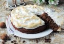 Орехово-кофейный пирог с меренгой