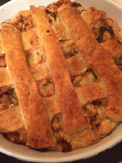 Пирог с курицей и шампиньонами - Шаг 6