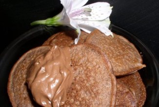 Шоколадно - кофейные оладьи