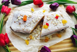 Диетический лимонный кекс ПП из кукурузной муку