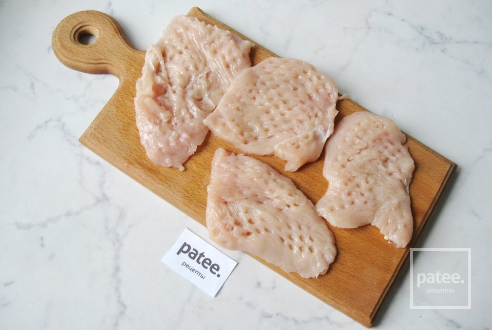 Куриная отбивная в грибном кляре - Шаг 3