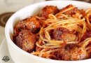 СПАГЕТТИ С МЯСНЫМИ ШАРИКАМИ В ТОМАТНОМ СОУСЕ