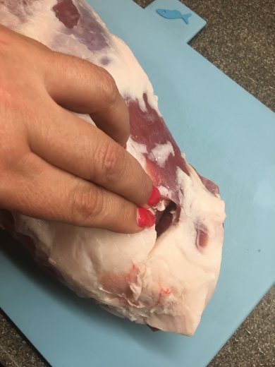 "Подгорица" томленая в печи  баранья нога. - Шаг 3