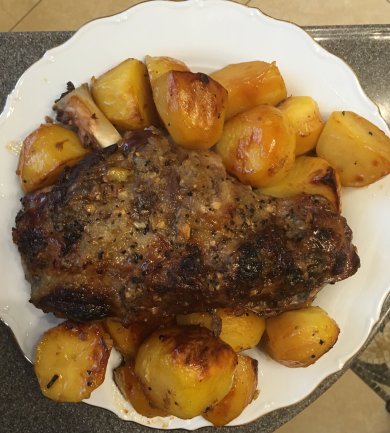 "Подгорица" томленая в печи  баранья нога. - Шаг 10