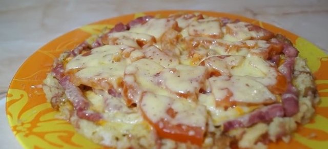Пицца без муки за 15 минут :))