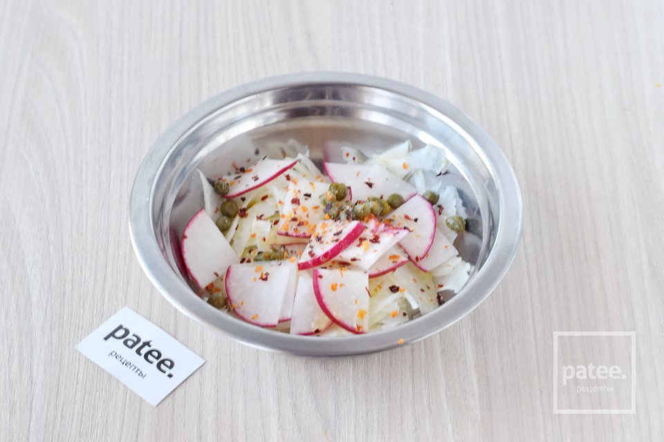 Овощной салат с апельсином - Шаг 9