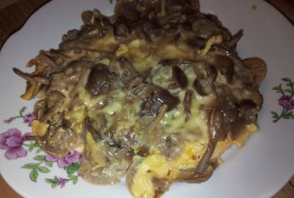 Куриная грудка под опятами.