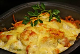 Филе рыбы с картошкой