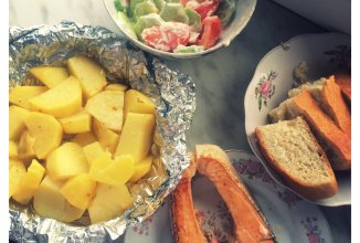 Картошка с сёмгой