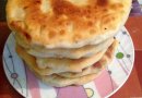Лепешки с сыром картошкой и лучком