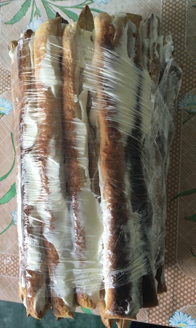 Торт Полено из слоеного теста - Шаг 10