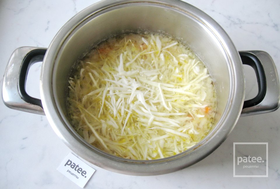 Щи с грибами и ветчиной - Шаг 8