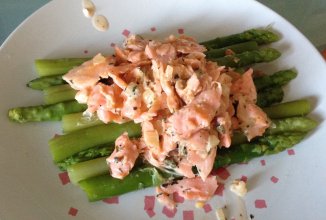 Ложная паста с семгой