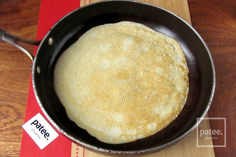 Блины с грибами и рисом - Шаг 9