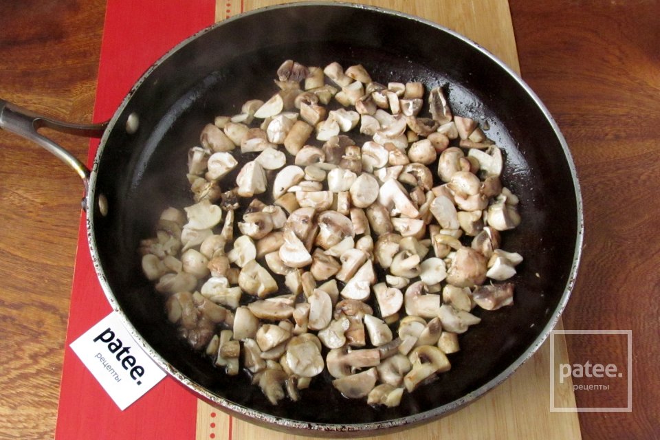 Блины с грибами и рисом - Шаг 12