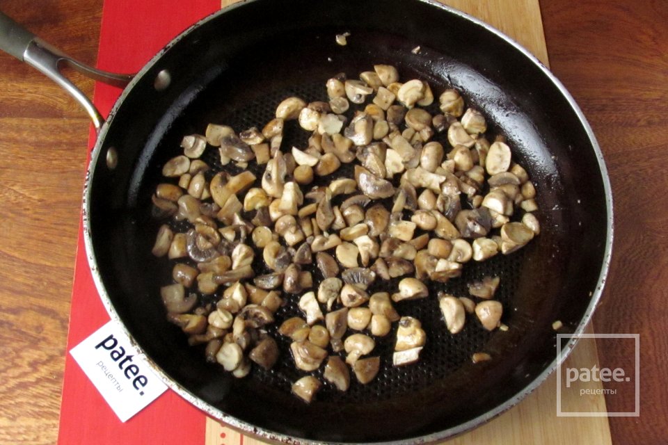 Блины с грибами и рисом - Шаг 13