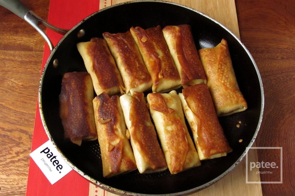 Блины с грибами и рисом - Шаг 21