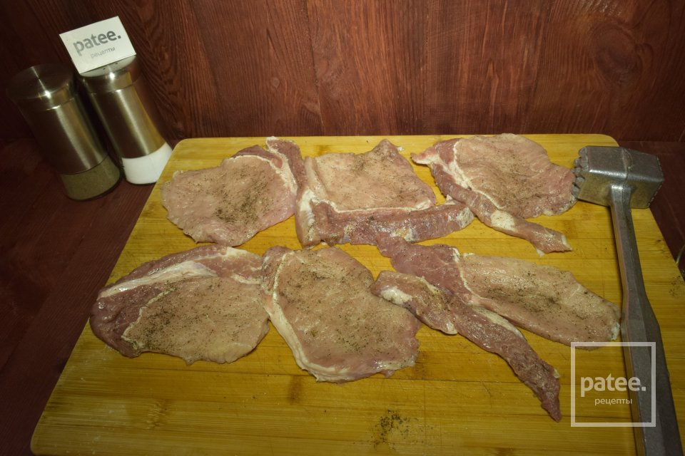 Мясо в духовке по французки - Шаг 4